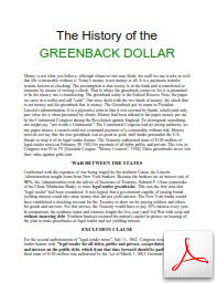 Currency Greenbacks